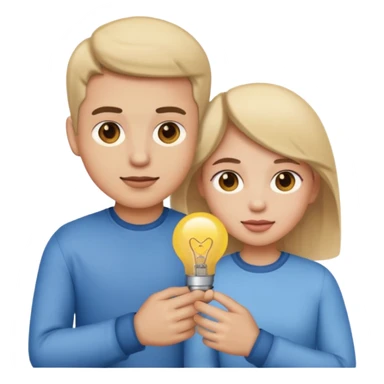 Emoji boy with hands on girl vagina sticker