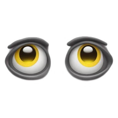 eyes with laser coming out sticker