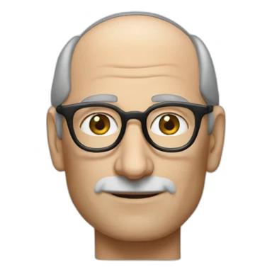 Steve jobs with iphone sticker