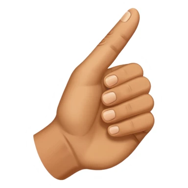 Half-raised thumb sticker