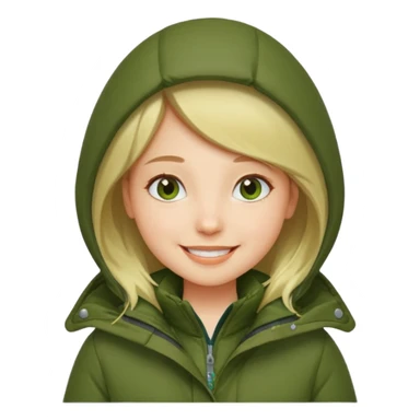 girl in parka sticker