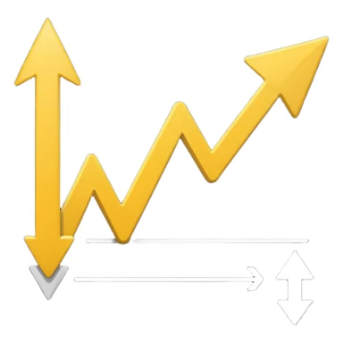 Prompt 11: "You can’t control the economy…"
Graphic: 📉 Downward chart icon (white line, yellow arrow).
Animation: Line graph drops sharply.
Background: Transparent.
 sticker