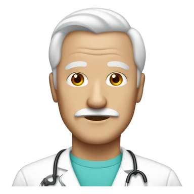 Older man no mustache with nurse hate  sticker