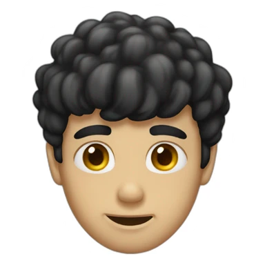 Stupid black hair fellow sticker