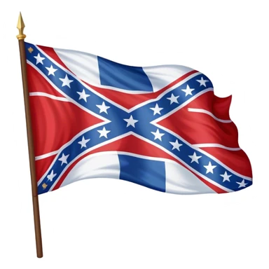 American south confederate battle flag sticker