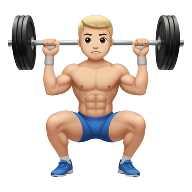 barbell squats sticker