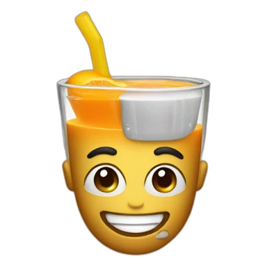 Mixing juices sticker