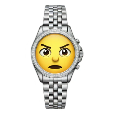 A blinking diamond watch sticker