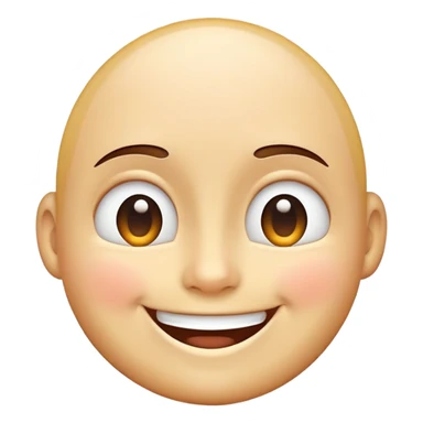 big smiling face, simple and inviting sticker