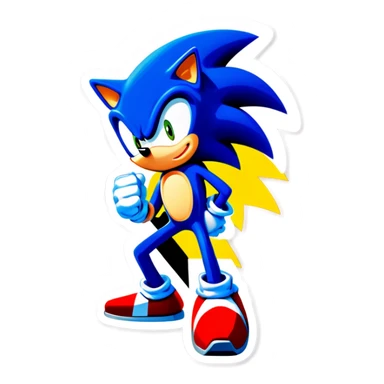 Sonic the hedgehog sticker