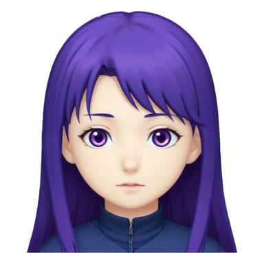 Hinata hyuga from Naruto the anime sticker