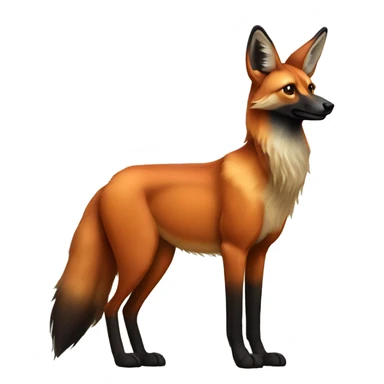 Maned wolf sticker