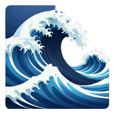 MAKE AN OCEAN WAVE LOOKS SCARY sticker