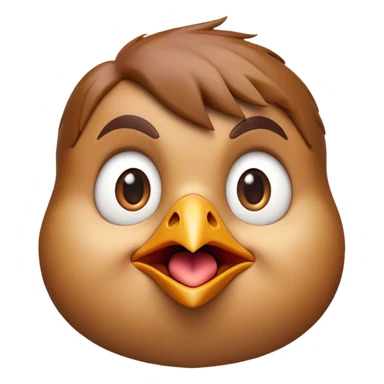 Cinematic Comical Robin Portrait Emoji, Head tilted dramatically with an exaggeratedly shocked expression, featuring a petite, vibrant form with wide, comically expressive eyes full of playful disbelief and a subtly animated beak, Simplified yet hilariously expressive features, highly detailed, glowing with a slightly sassy glow, high shine, dramatic yet playful, stylized with an air of cheeky woodland mischief, soft glowing outline, capturing the essence of a meme-worthy robin that looks ready to side-eye its way into viral fame! sticker