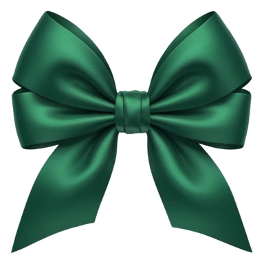 dark green bow sticker