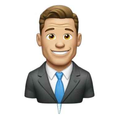 John cena in suit eating ice cream sticker