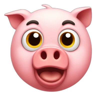 Angry bird pig sticker