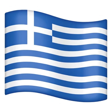 Greece flag without blue stripes, only white stripes sticker