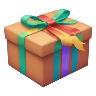 A Multiple Color Giftbox. sticker