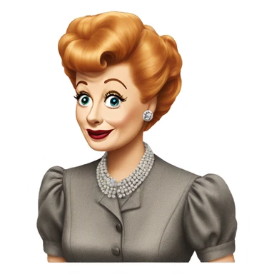 Lucille ball  sticker