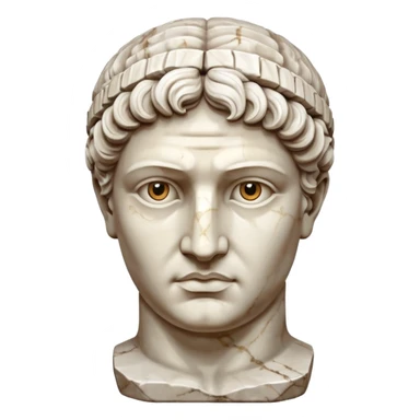 marble greek statue head  sticker