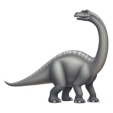 grey brachiosaurus bump sticker