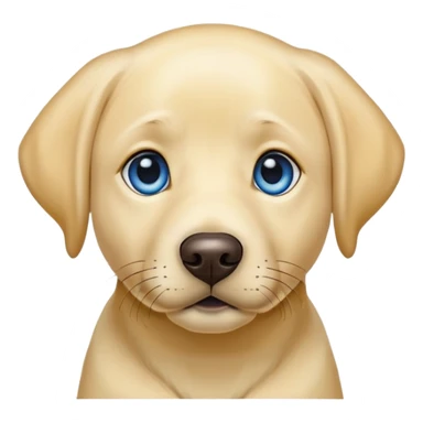 Yellow lab blue sticker