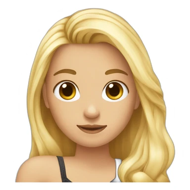 2 BFF qui se font un câlin une blonde une brune sticker