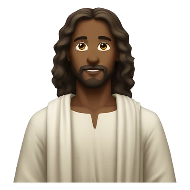 Black buff Jesus  sticker