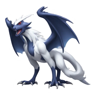 Edgy Cool Nargacuga-Absol-Pokémon Full Body sticker