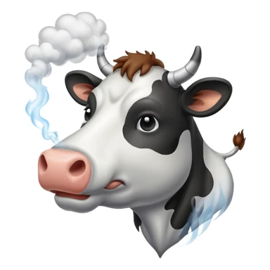 cow smoke weed sticker