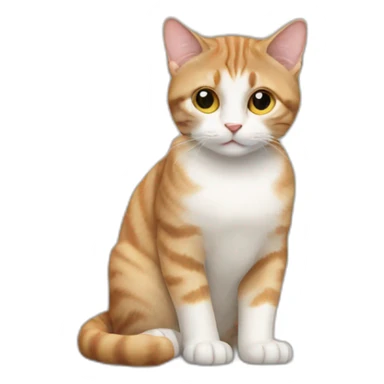 a photo of a cat sticker