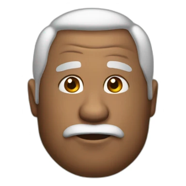 Balled 55 years old man sticker