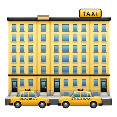 apartment building with taxi sticker