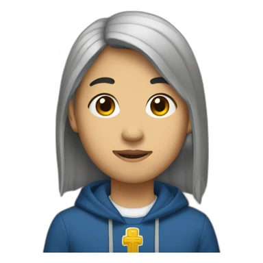 Catholic Asian berkeley student sticker