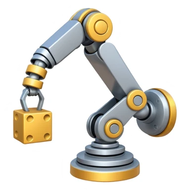 emoji about robot arm with block sticker