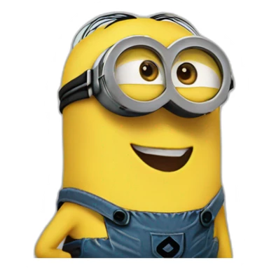 minions in batman happy sticker