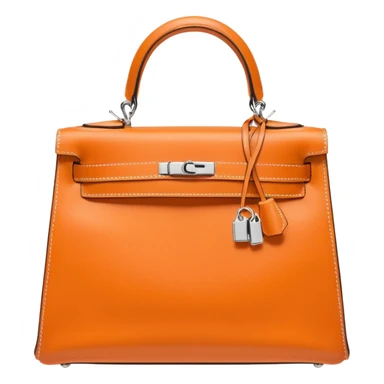 hermes kelly pastel orange color bag sticker