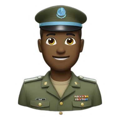  Un Soldat qui fait un salut militaire  sticker