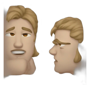 a man crying sticker