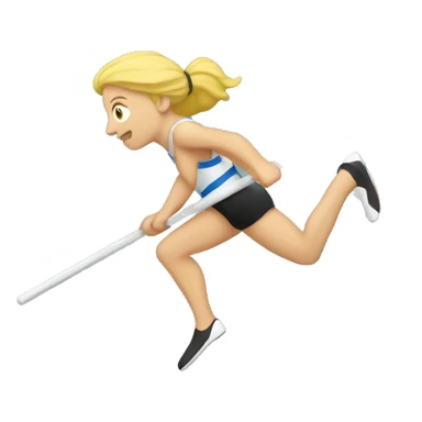 Pole vault sticker