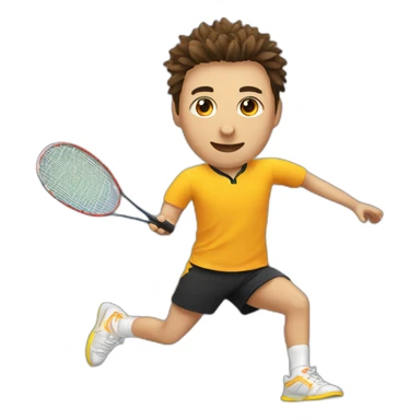 Badminton player  sticker