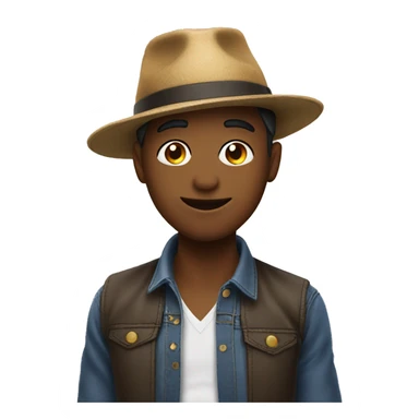 Flirting while wearing a hat sticker