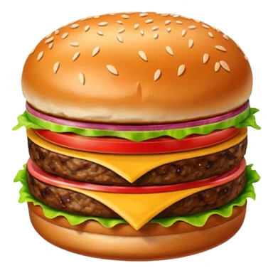 hamburguesa sin pan sticker