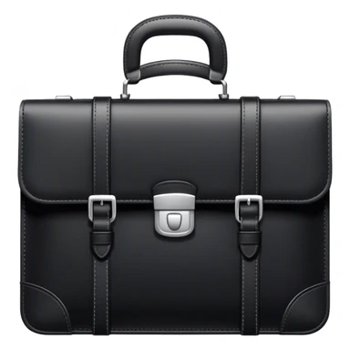 black designer briefcase sticker