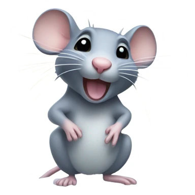 rat taking a shower sticker