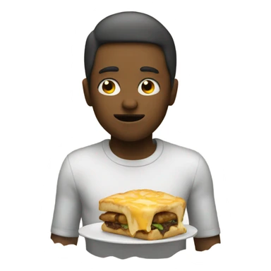 Full from eating sticker