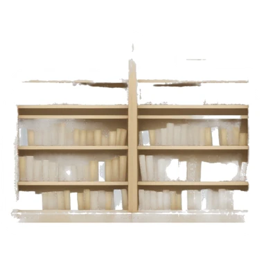 Light beige Bookshelves  sticker