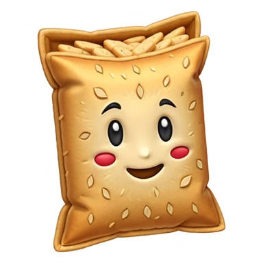 un tas de crackers aux graines sticker