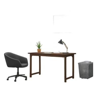 modern-minimalistic-home-office-front view sticker